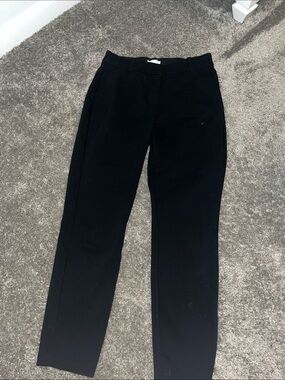 H&M Black Straight-Leg Tailored Pants